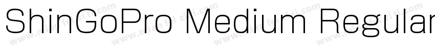 ShinGoPro Medium Regular字体转换